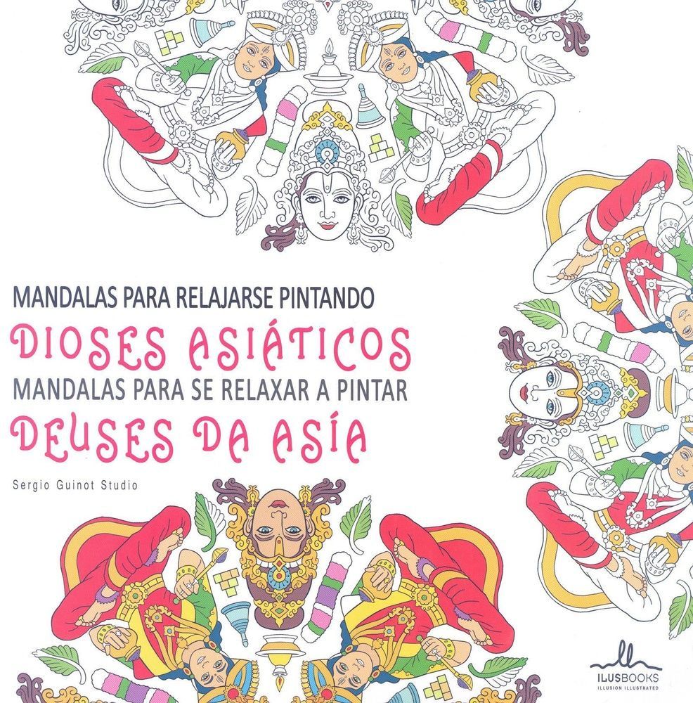 Mandalas Dioses Asiaticos Para Relajarse Pintando