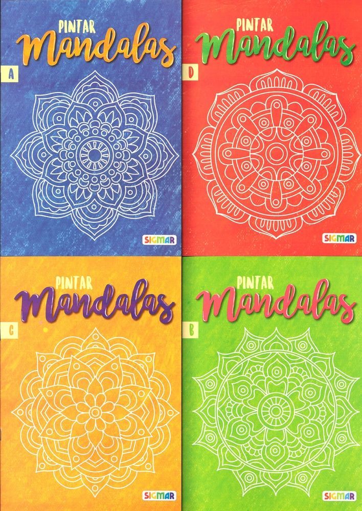 Pintar mandalas surtido.