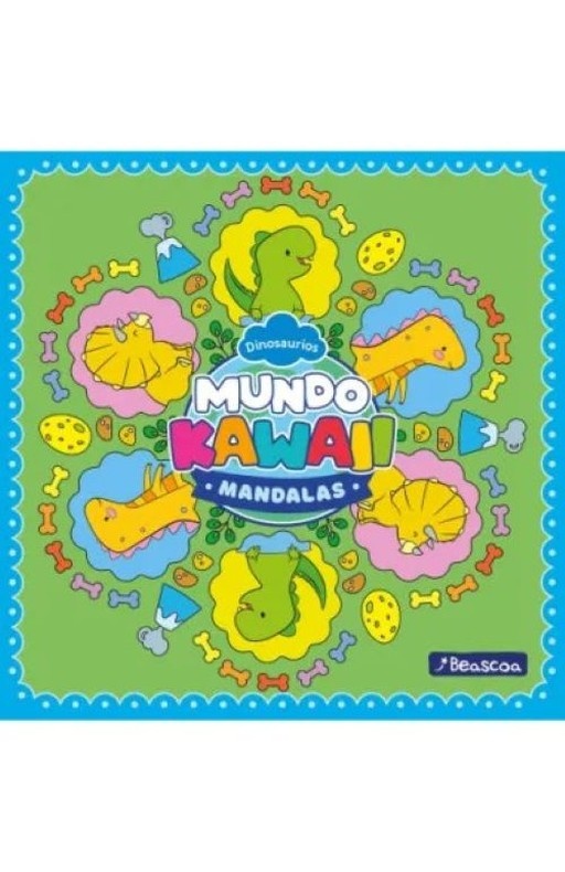 Mandalas kawaii - dinosauiros