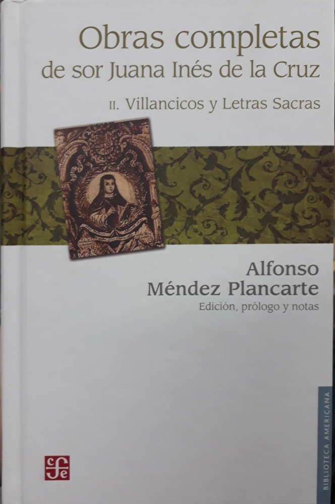 Obras completas II. Villancicos y Letras Sacras
