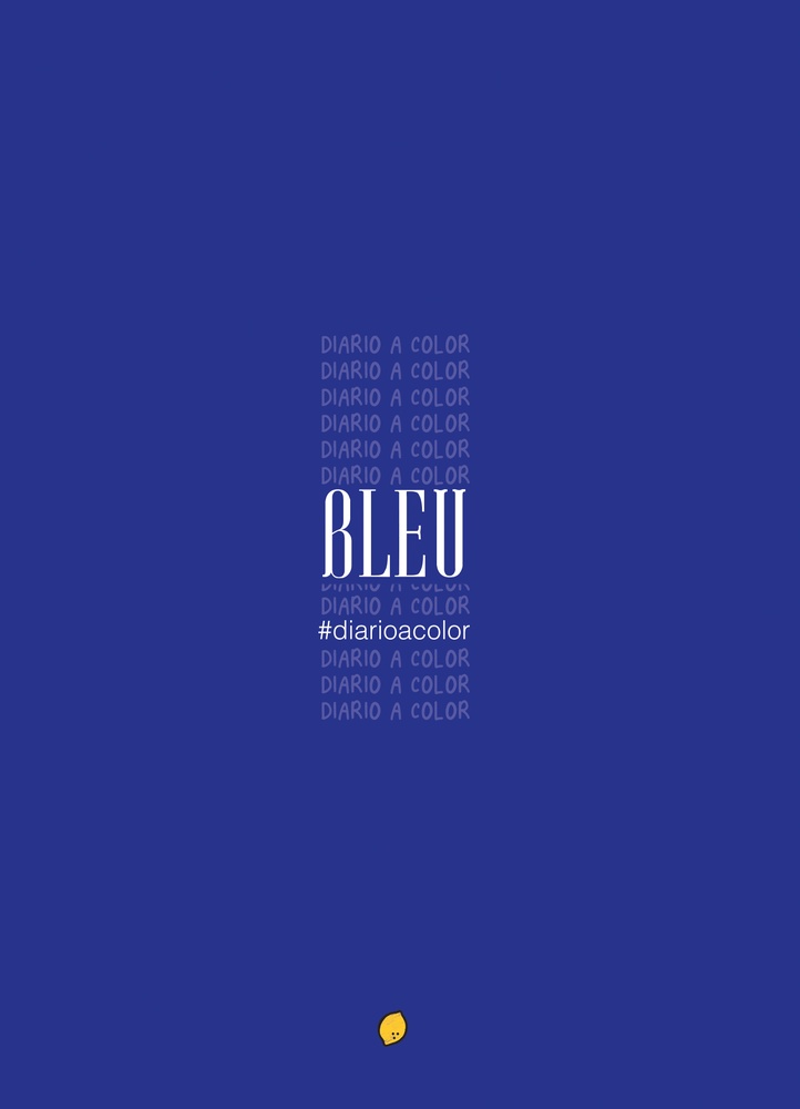 Diario a color. Bleu