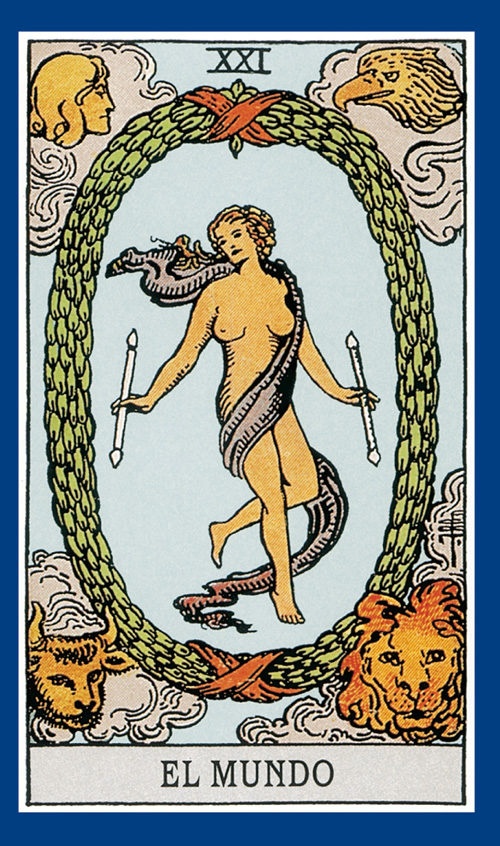 Tarot Rider Waite Azul ( Libro + Cartas )