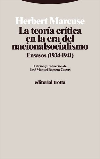 La teoría crítica en la era del nacionalsocialismo