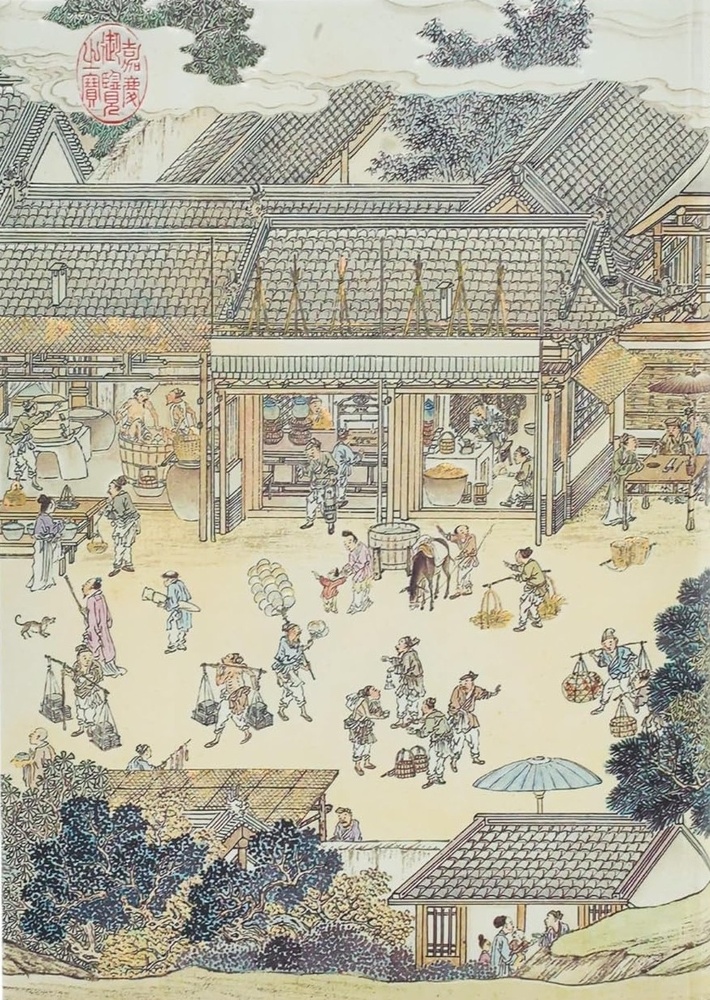 La edad dorada de la prosperidad midi-rayado