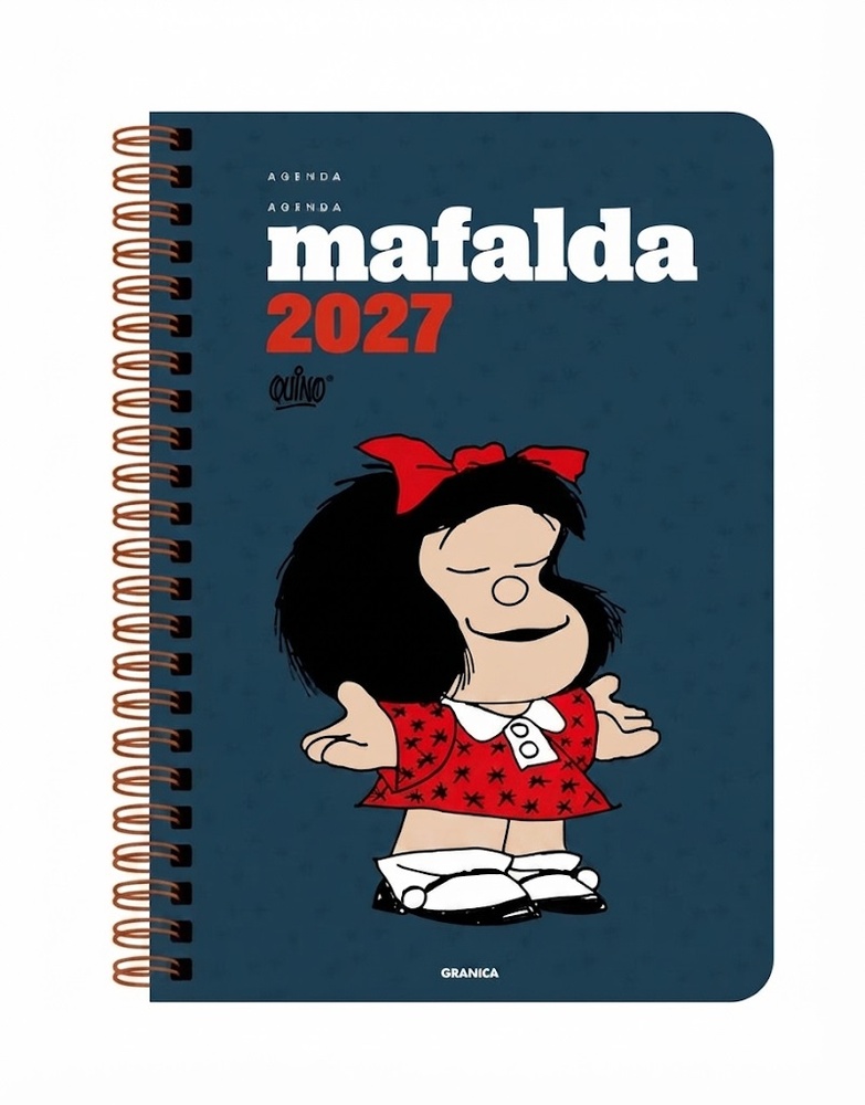 Mafalda 2027 Anillada Columnas Azul
