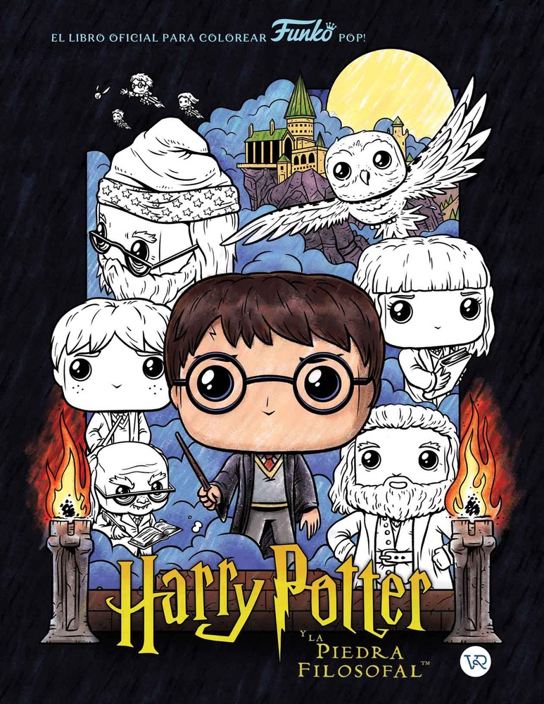 Harry Potter y la piedra filosofal - el libro oficial para colorear funko pop!