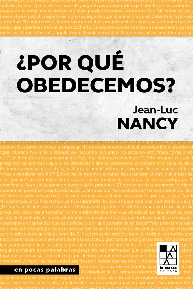 ¿Por qué obedecemos?