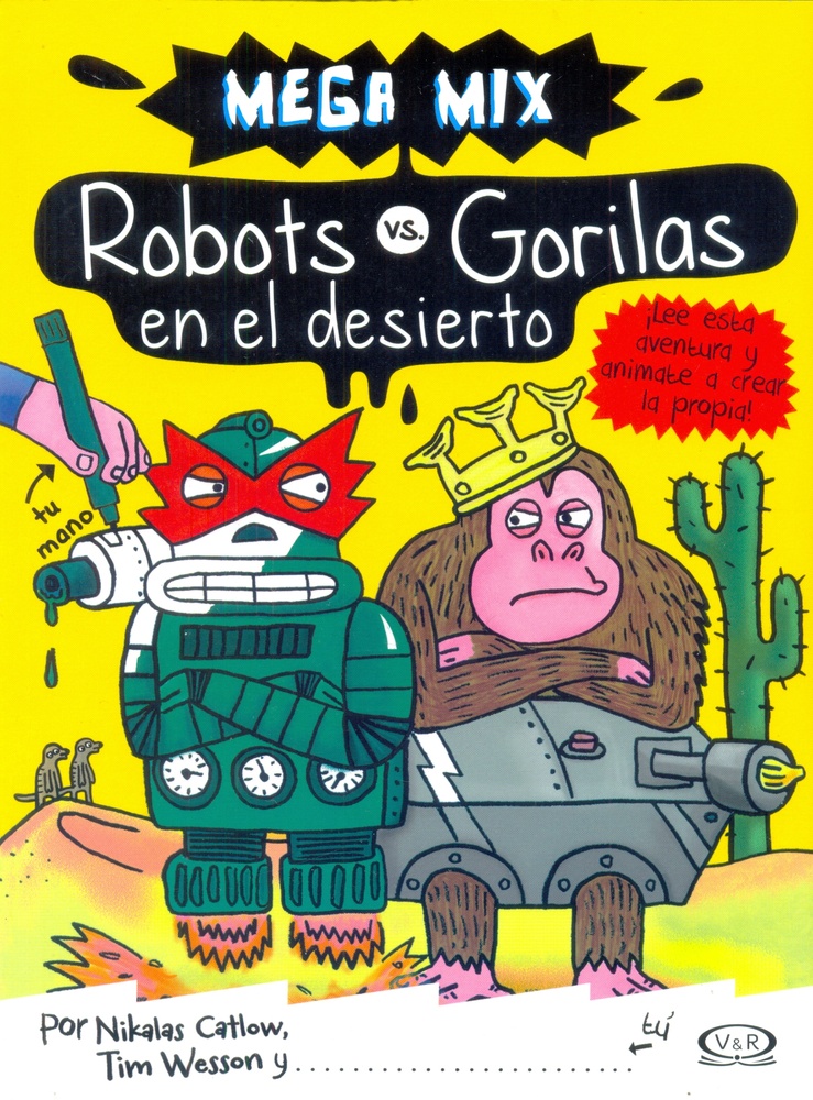 Robots vs gorilas en el desierto