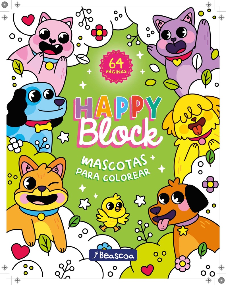 Block para colorear - mascotas