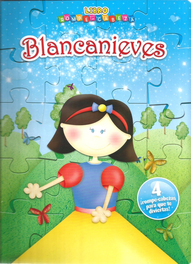 Blancanieves rompecabezas de carton