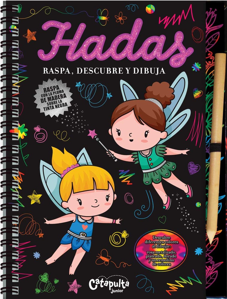 Raspa, descubre y dibuja: Hadas