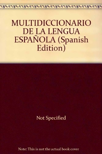 Multidiccionario de la lengua española n/version