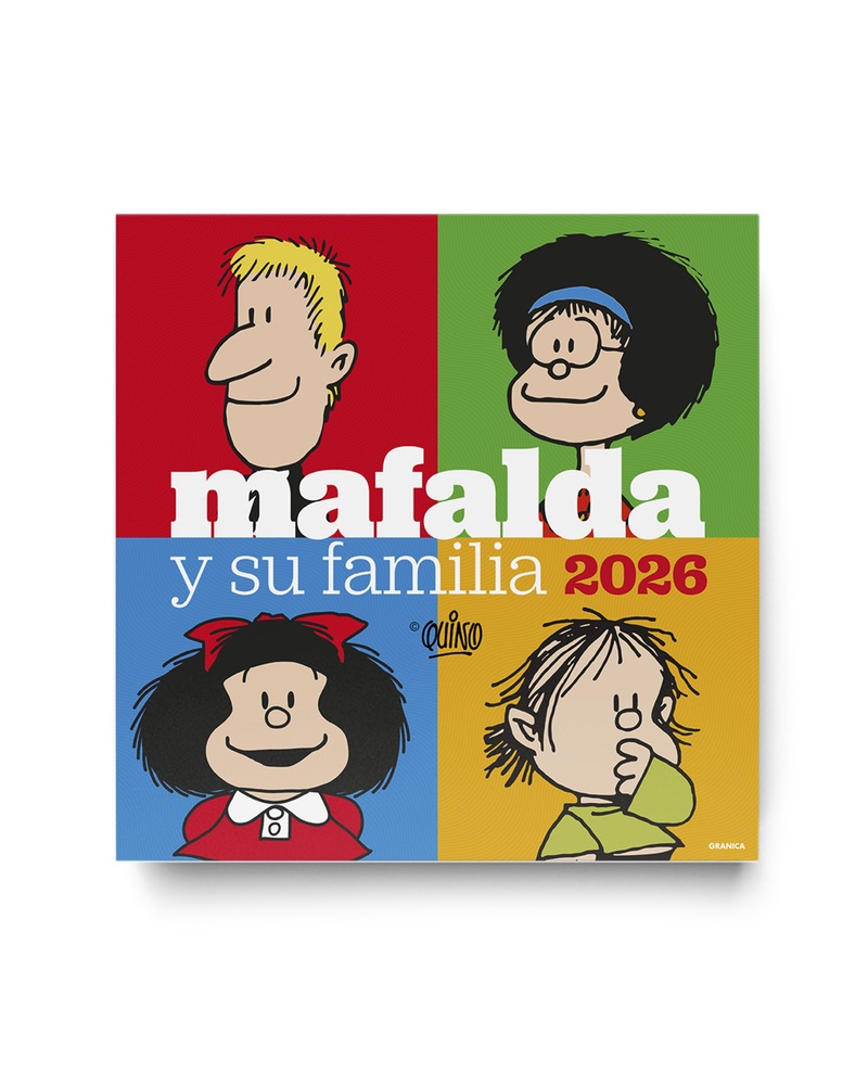 Mafalda 2026 calendario de pared familia