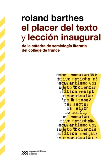 El placer del texto y leccion inaugural