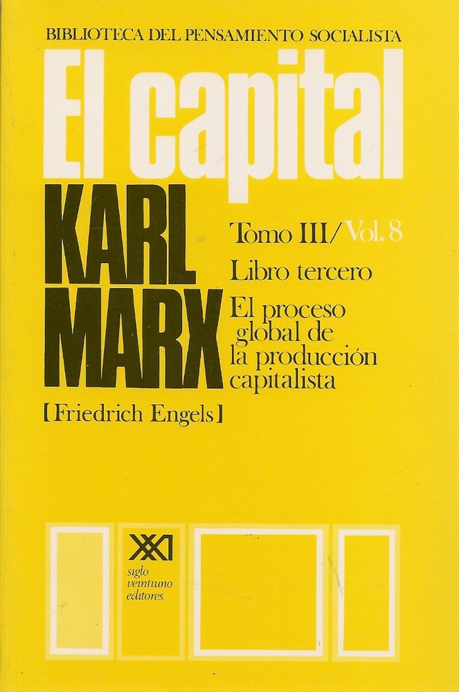 El Capital: Libro tercero vol. 8