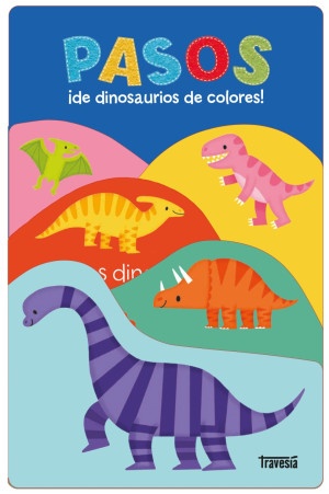 Pasos ¡de dinosaurios de colores!
