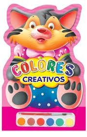 Colores creativos gato (rosa)