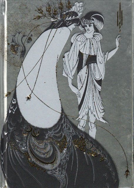 Aubrey beardsley peacock skirt (foiled journal)