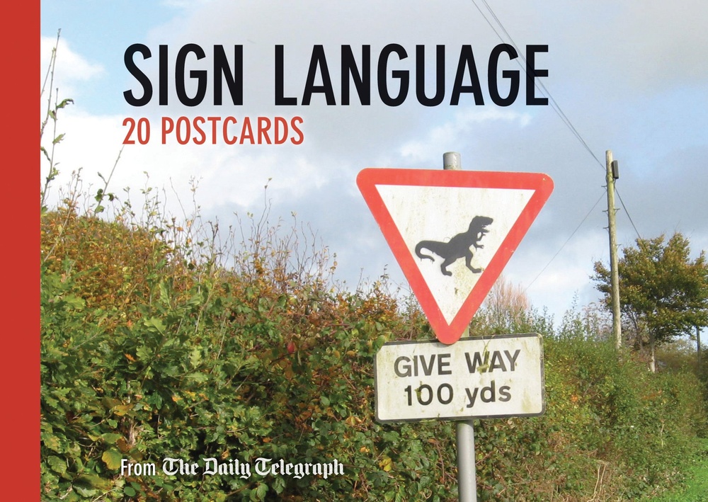 Sign language 20 postcard book