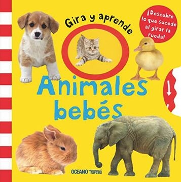 Animales bebes. Gira y aprende