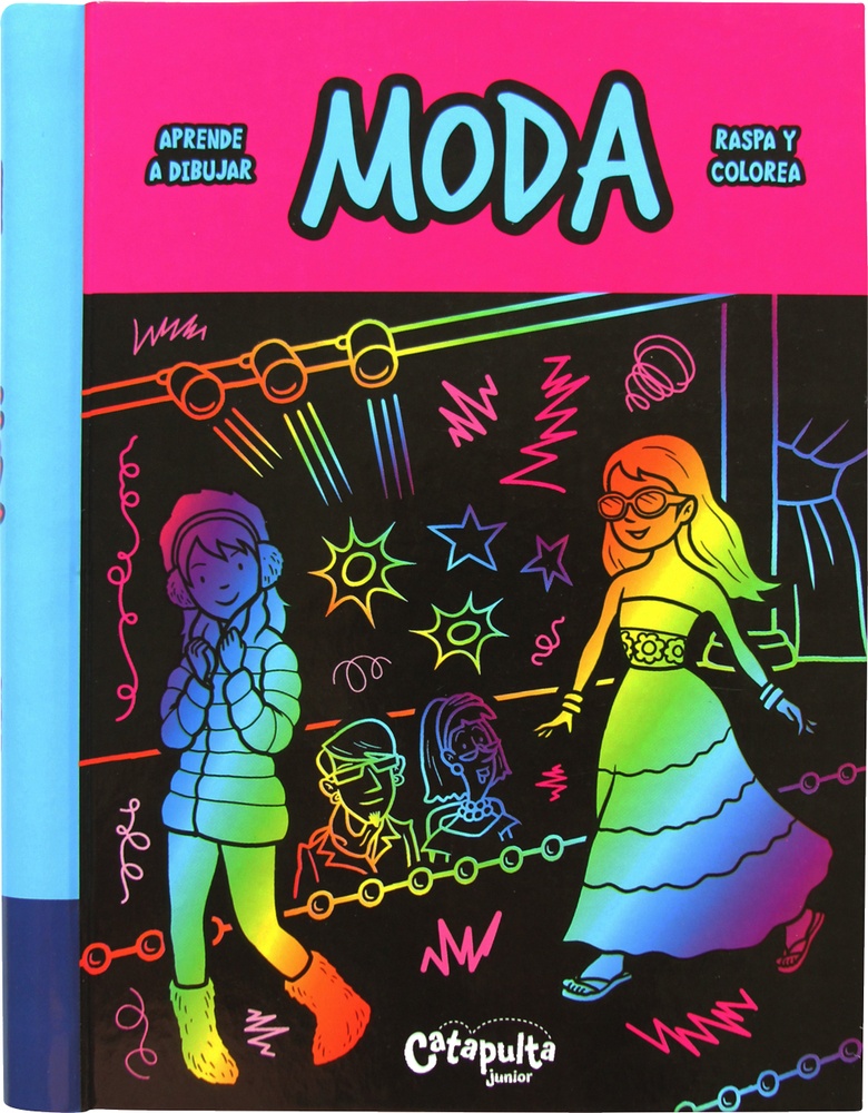 Aprende a dibujar, raspa y colorea: Moda