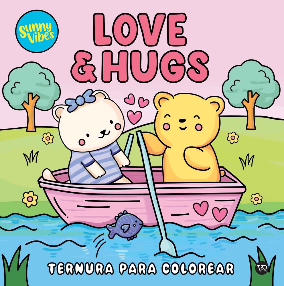 Love & hugs- sunny vibes -ternura para colorear