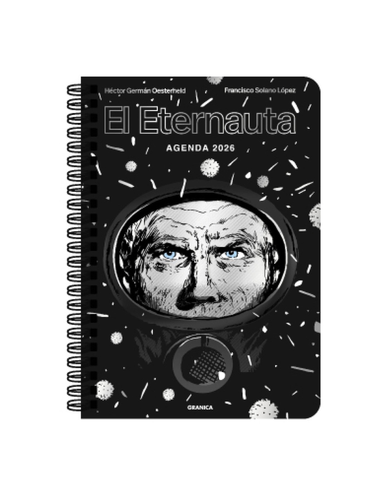 Eternauta 2026 agenda anillada plata