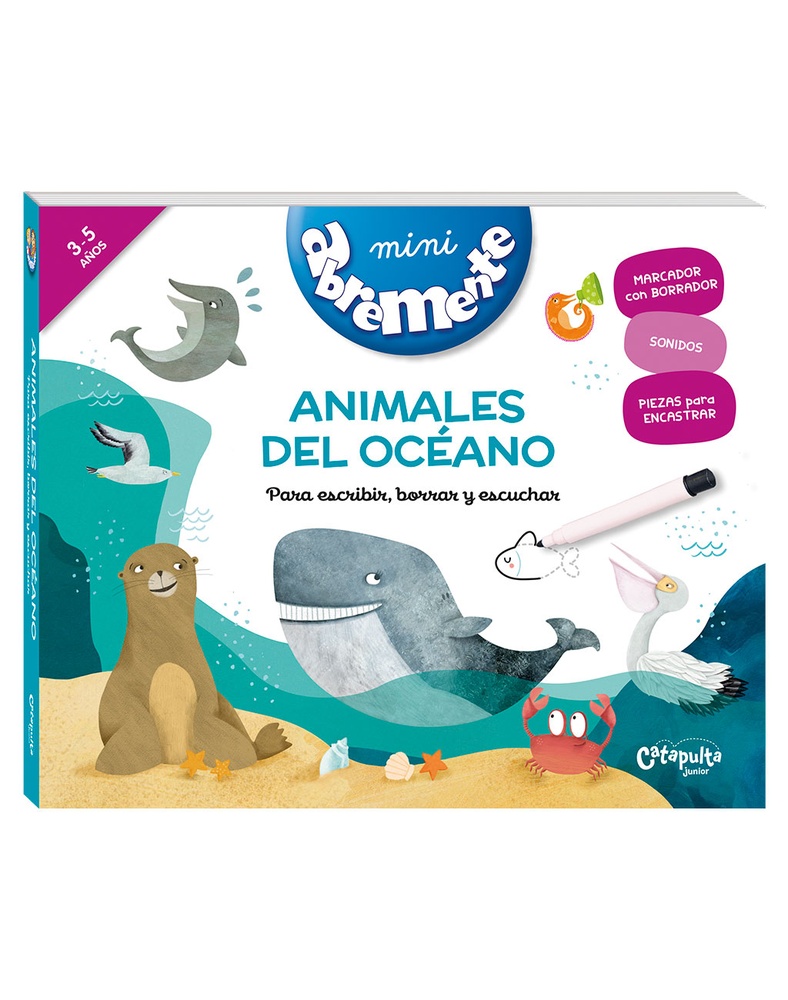 Abremente para escribir, borrar y escuchar: Animales del oceano