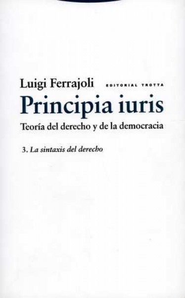 Principia iuris 3. La sintaxis del derecho