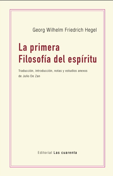 La Primera filosofia del espiritu