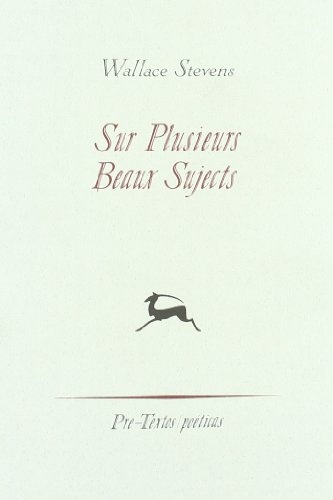 Sur Plusieurs Beaux Sujects