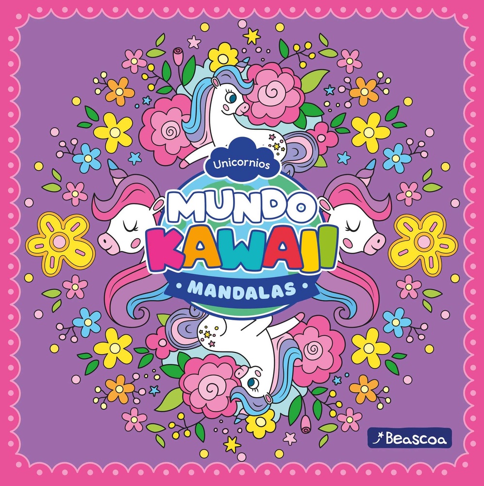 Mandalas kawaii - unicornios