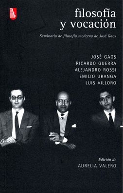 Filosofia y vocacion