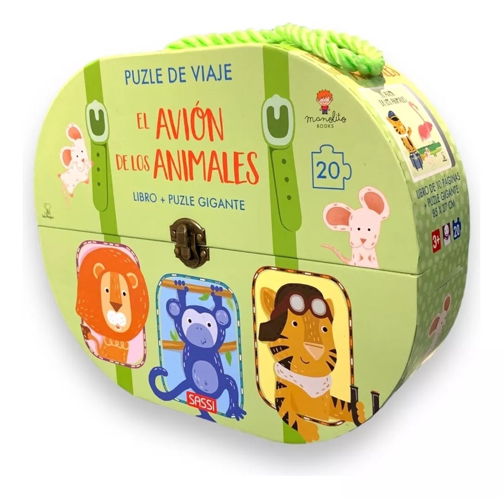 El Avion De Los Animales. Libro + Puzle Gigante 20 Piezas