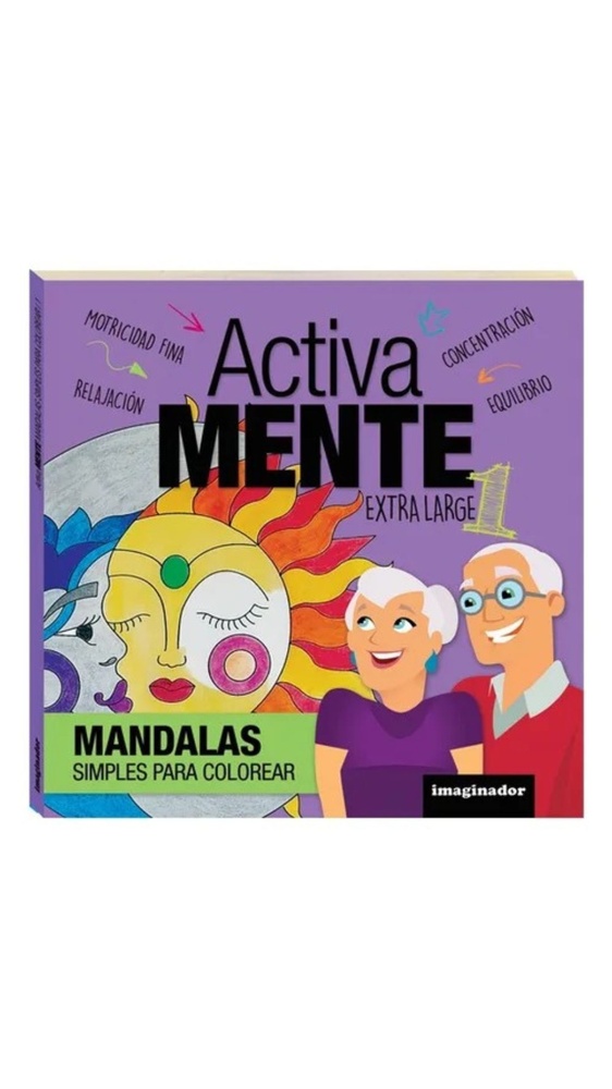 Activa mente 1 XL, mandalas simples para colorear