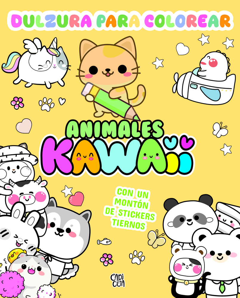 Dulzura para colorear - animales kawaii