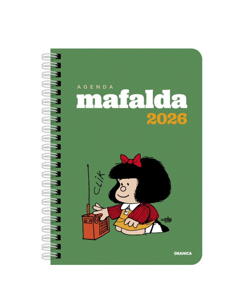 Mafalda 2026 anillada modulos verde