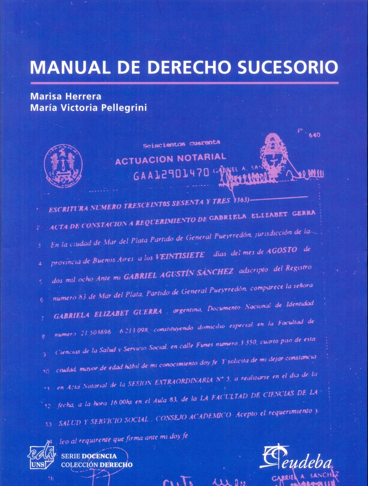 Manual de derecho sucesorio