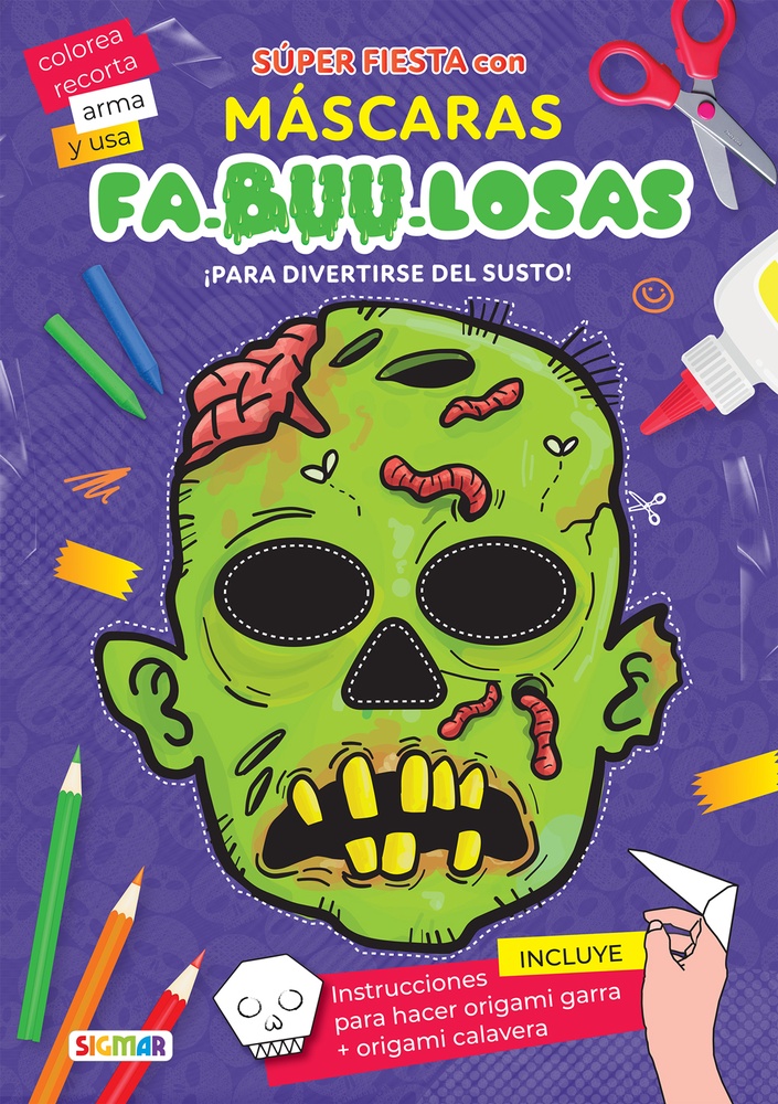 Super fiesta con máscaras fa-buu-losas ¡para divertirse del susto!