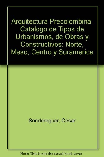Arquitectura precolombina-catalogo de tipos de urb