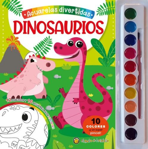 Acuarelas Divertidas - Dinosaurios