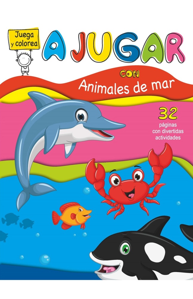 Juega y colorea - animales del mar