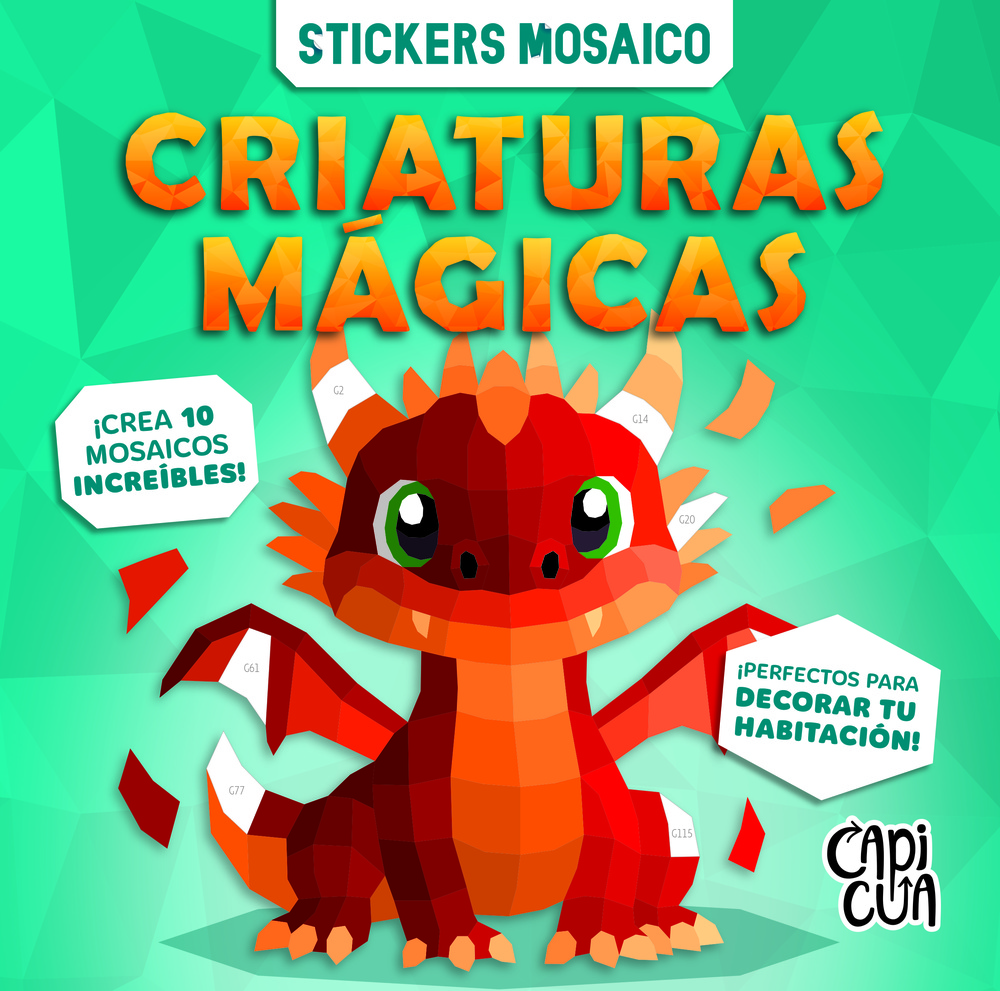Stickers mosaico: criaturas mágicas