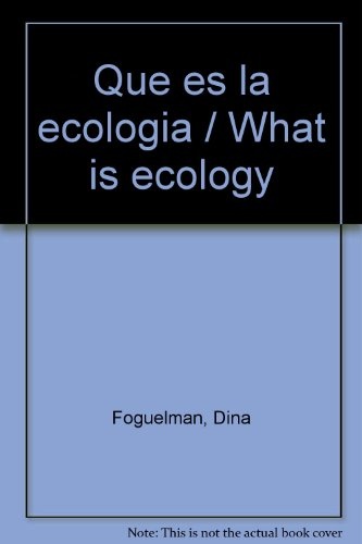 Que Es La Ecologia