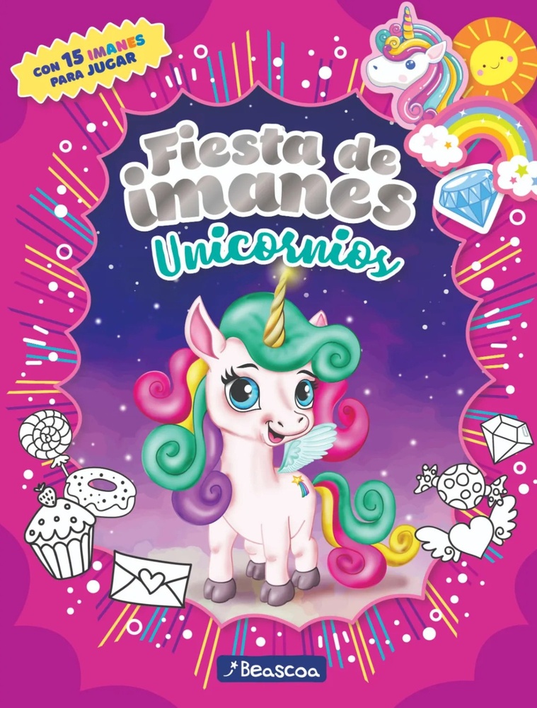 Fiesta de imanes unicornios