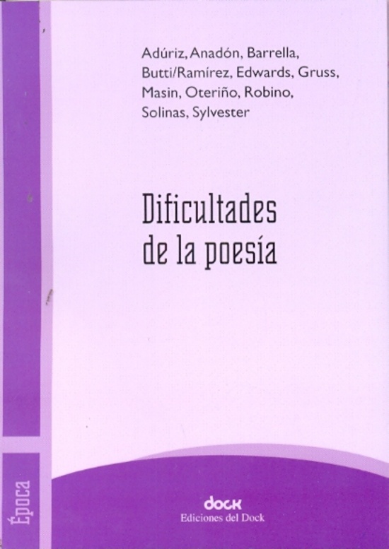 Dificultades de la poesia