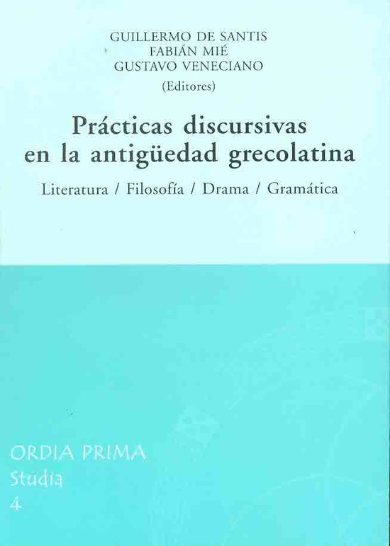 Practicas discursivas en la antiguedad grecolatina