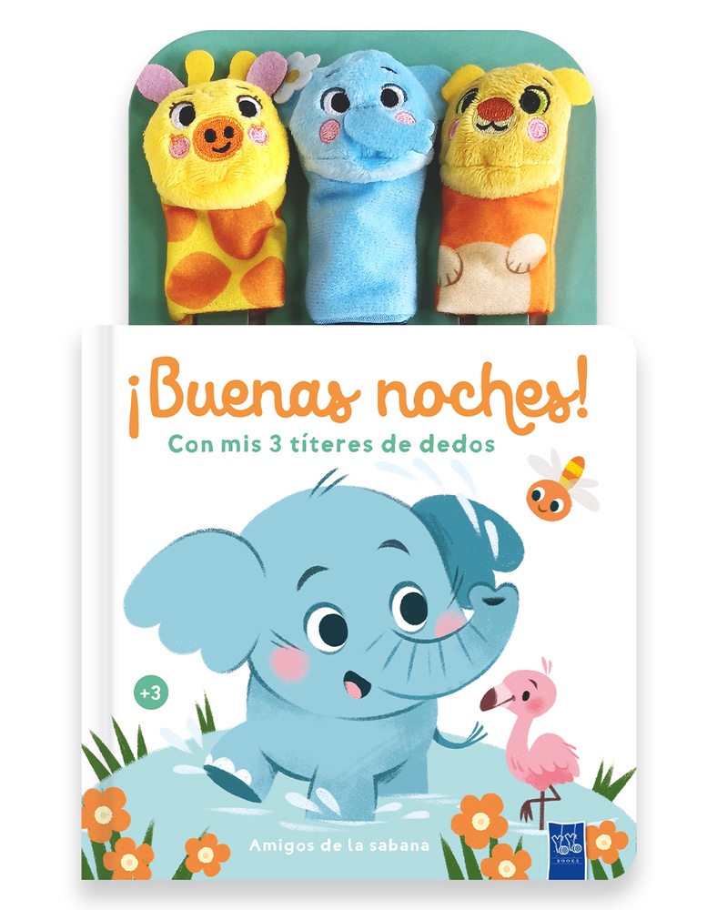 ¡Buenas Noches! Con mis 3 titeres de dedos. Amigos de la sabana