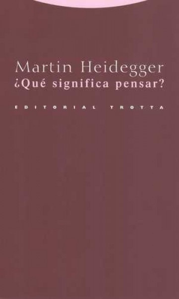 Qué significa pensar?