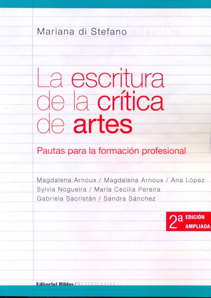 La escritura de la crítica de artes